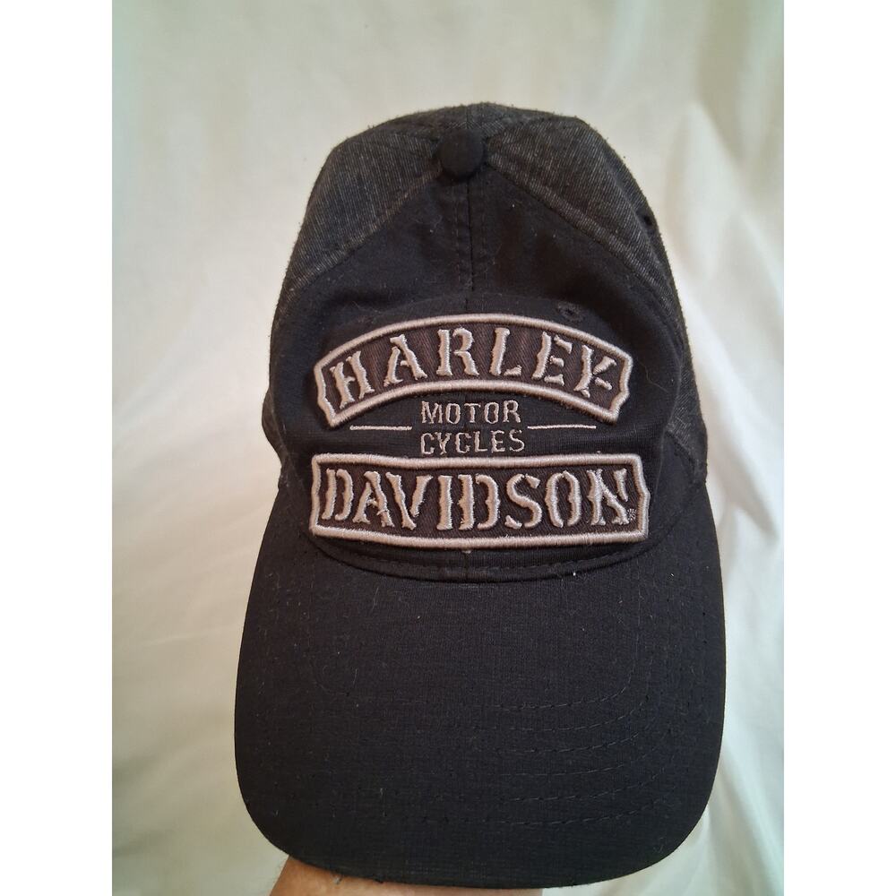 Harley Davidson Cap Embroidery Patches Motorcycle Men Women Black